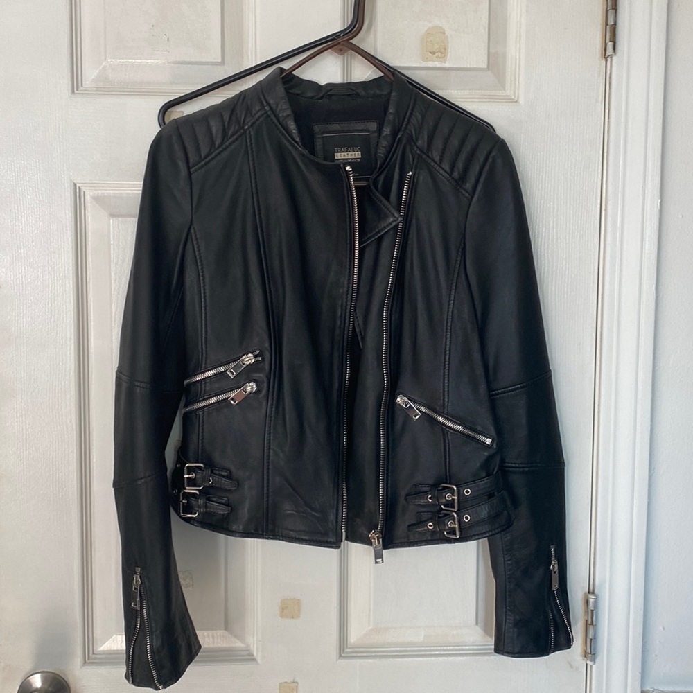 NWOT Zara Leather biker jacket